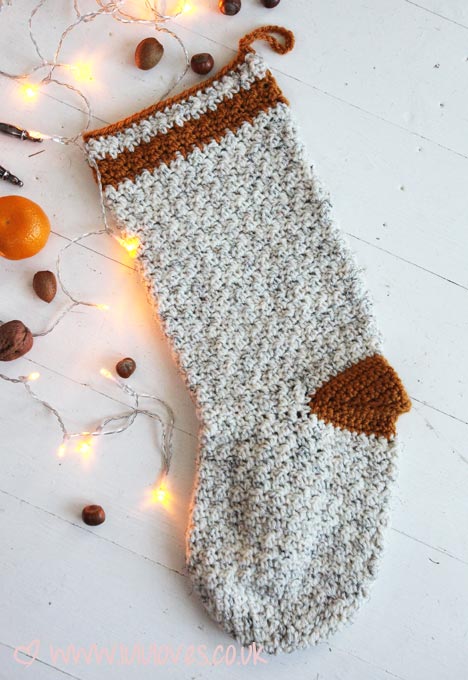 Lululoves crochet christmas stocking