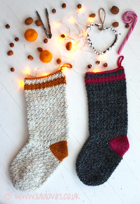 Lululoves crochet christmas stocking