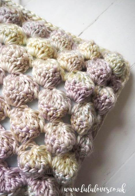 Lululoves Crochet Bobble Cushion