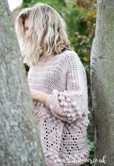 Lululoves: Diamonds and Bobbles Crochet Jumper