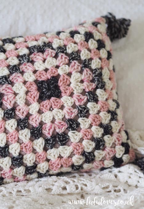 Crochet Granny Square Cushion | Lululoves Blog