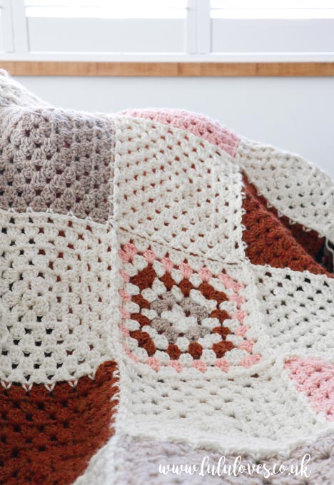 Cochet Granny Square Blanket | Lululoves Blog