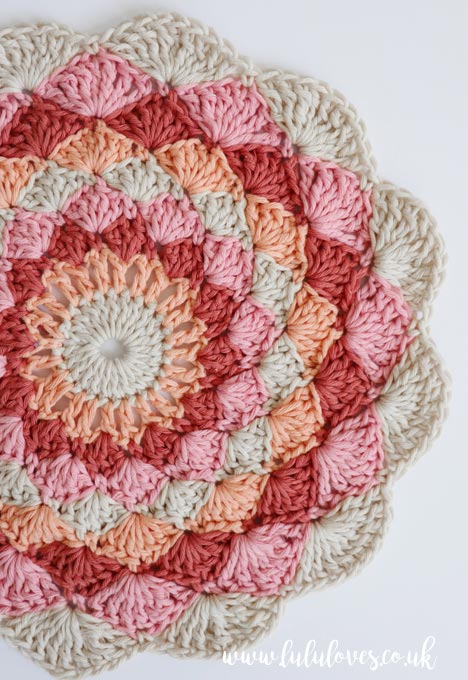 Scallops of the Sea Crochet Mandala 