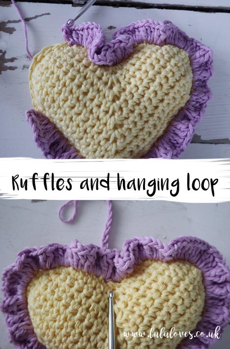 Lululoves | Crochet Ruffle Hearts Pattern