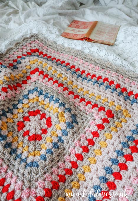 Crochet Granny Square Blanket | Lululoves Blog